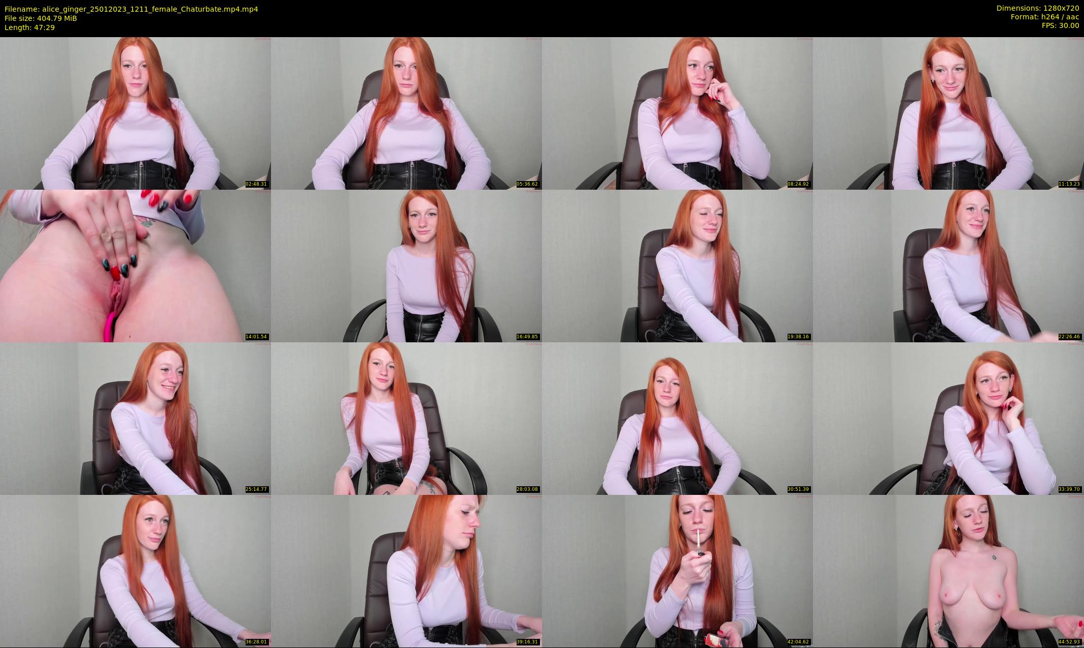 alice_ginger — 48 minute Chaturbate female cam show recording, 720p, Jan 25, 2023