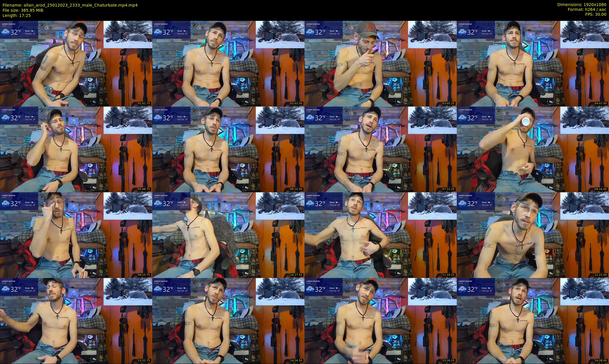 allan_arod — 18 minute Chaturbate male cam show recording, 1080p, Jan 25, 2023