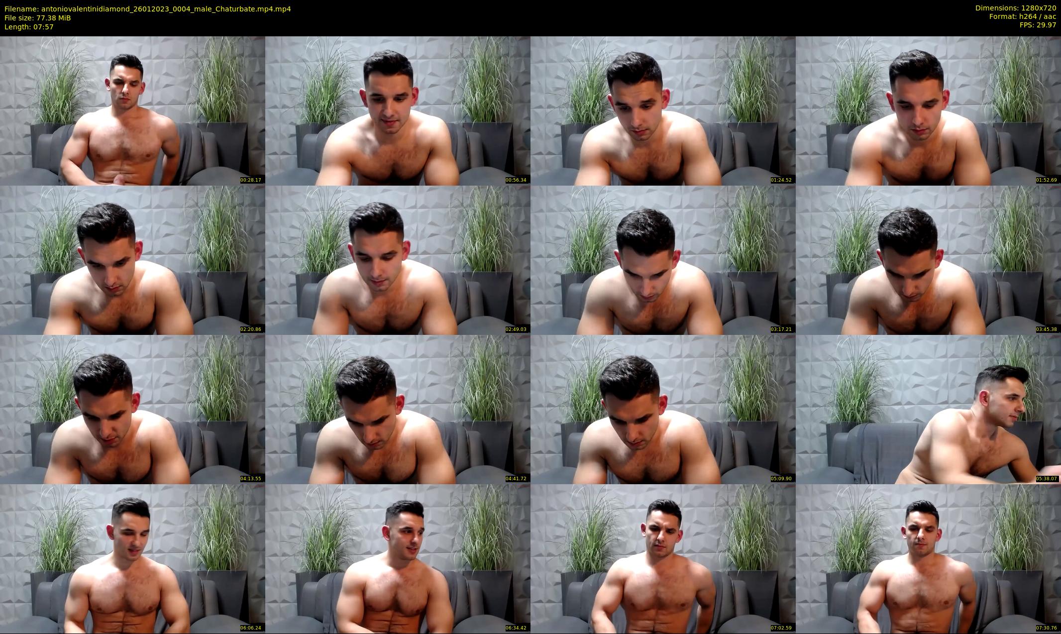 antoniovalentinidiamond — 8 minute Chaturbate male cam show recording, 720p, Jan 26, 2023