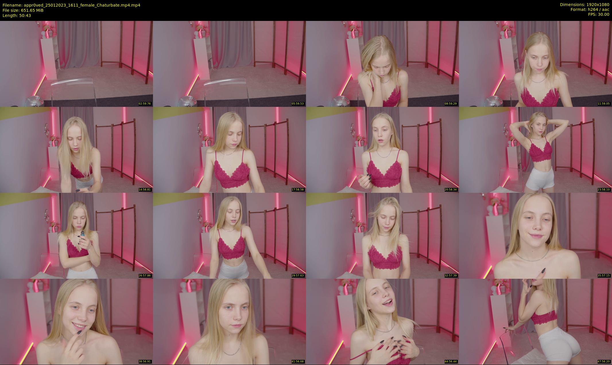 appr0ved — 51 minute Chaturbate female cam show recording, 1080p, Jan 25, 2023