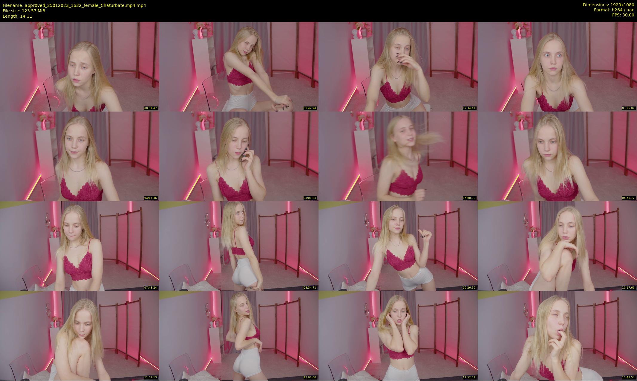 appr0ved — 15 minute Chaturbate female cam show recording, 1080p, Jan 25, 2023