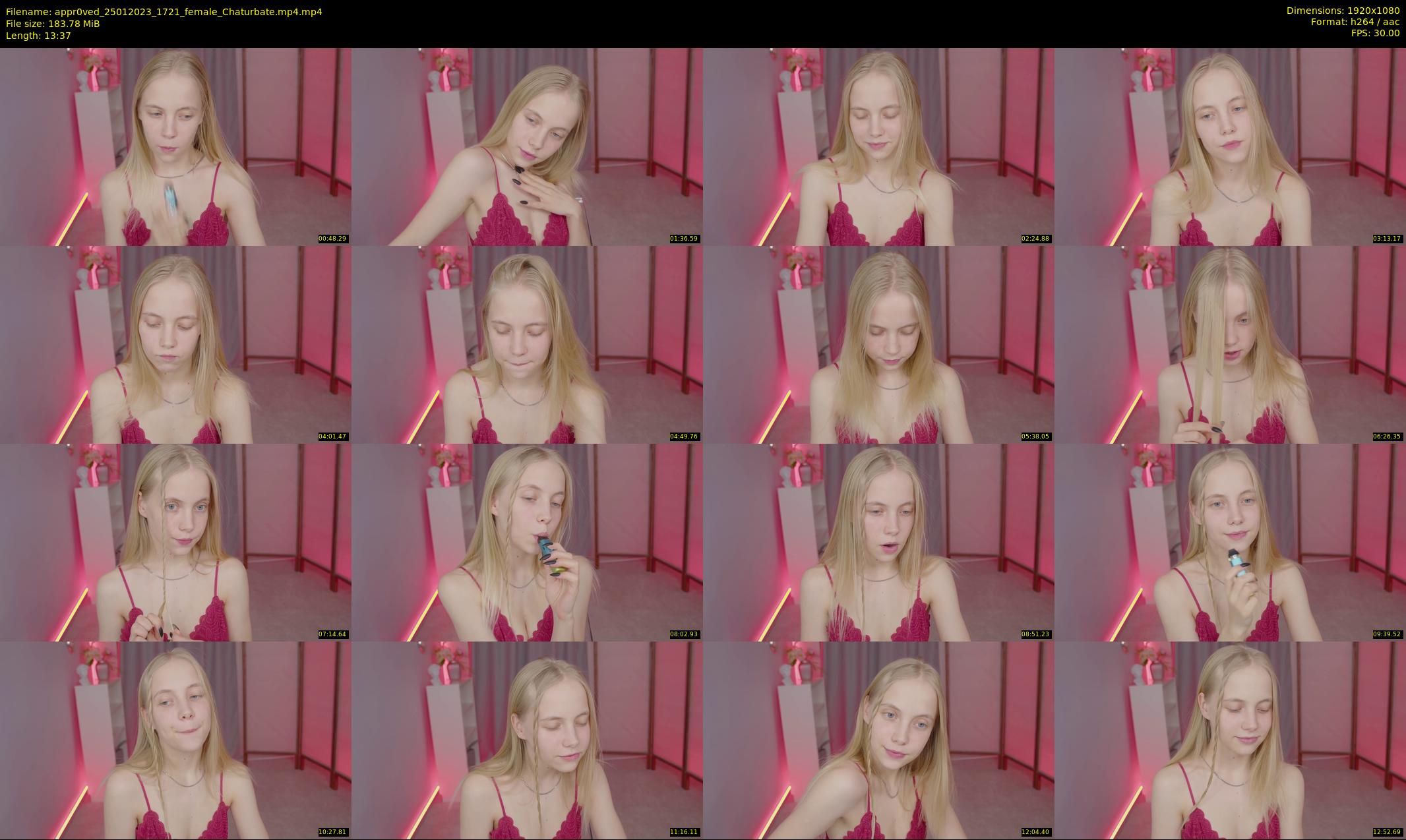 appr0ved — 14 minute Chaturbate female cam show recording, 1080p, Jan 25, 2023