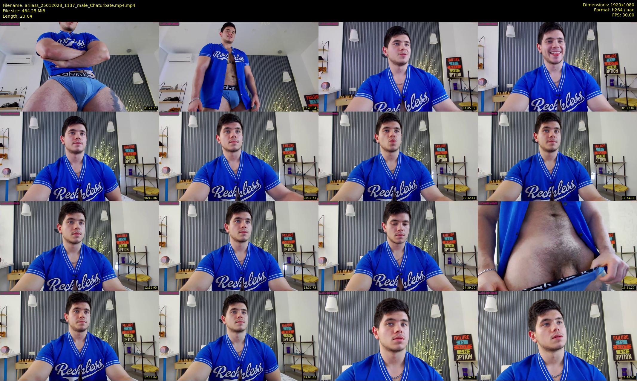 arilass — 24 minute Chaturbate male cam show recording, 1080p, Jan 25, 2023