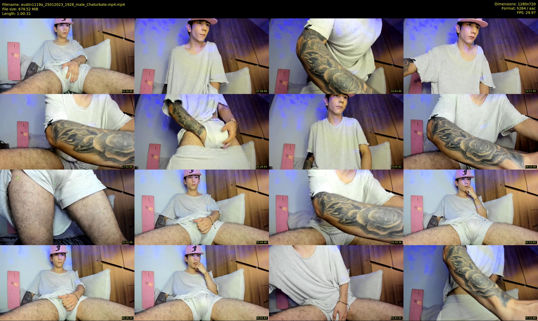 austin1119a — 61 minute Chaturbate male cam show recording, 720p, Jan 25, 2023