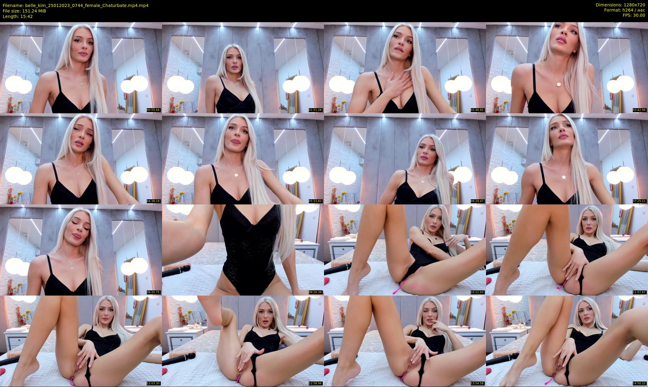 belle_kim — 16 minute Chaturbate female cam show recording, 720p, Jan 25, 2023