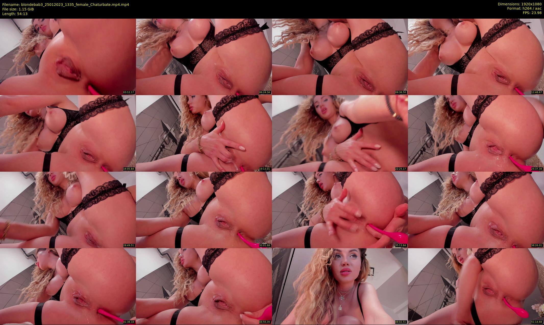 blondebab3 — 55 minute Chaturbate female cam show recording, 1080p, Jan 25, 2023