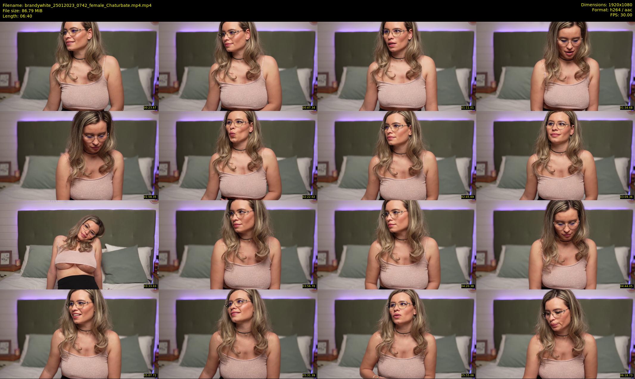 brandywhite — 7 minute Chaturbate female cam show recording, 1080p, Jan 25, 2023