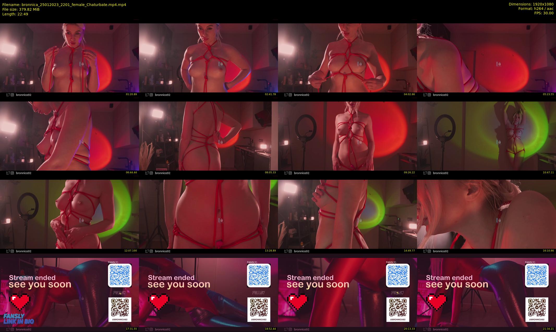 bronnica — 23 minute Chaturbate female cam show recording, 1080p, Jan 25, 2023