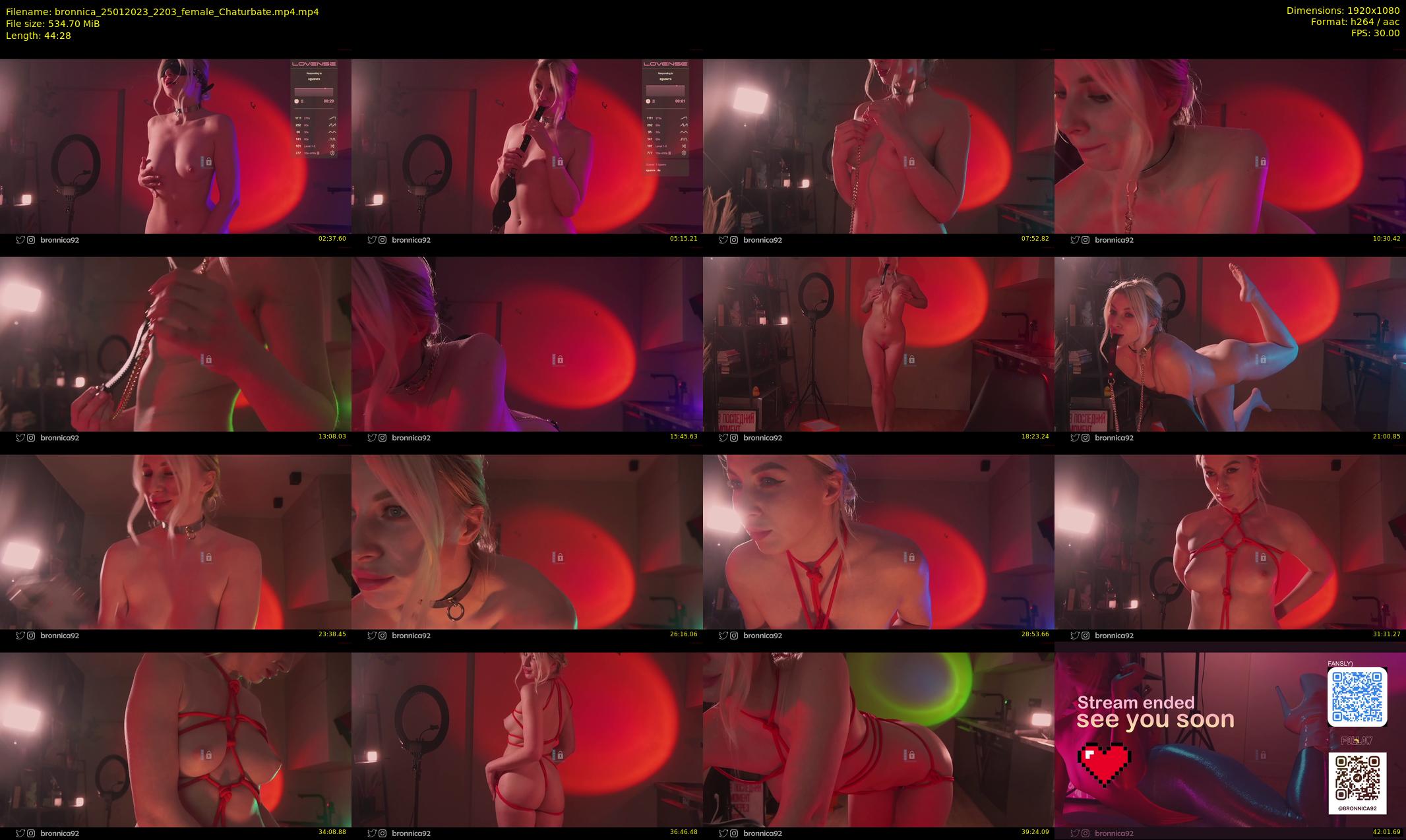 bronnica — 45 minute Chaturbate female cam show recording, 1080p, Jan 25, 2023