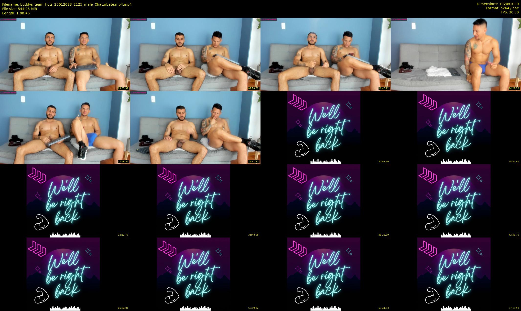 buddys_team_hots — 61 minute Chaturbate couple cam show recording, 1080p, Jan 25, 2023