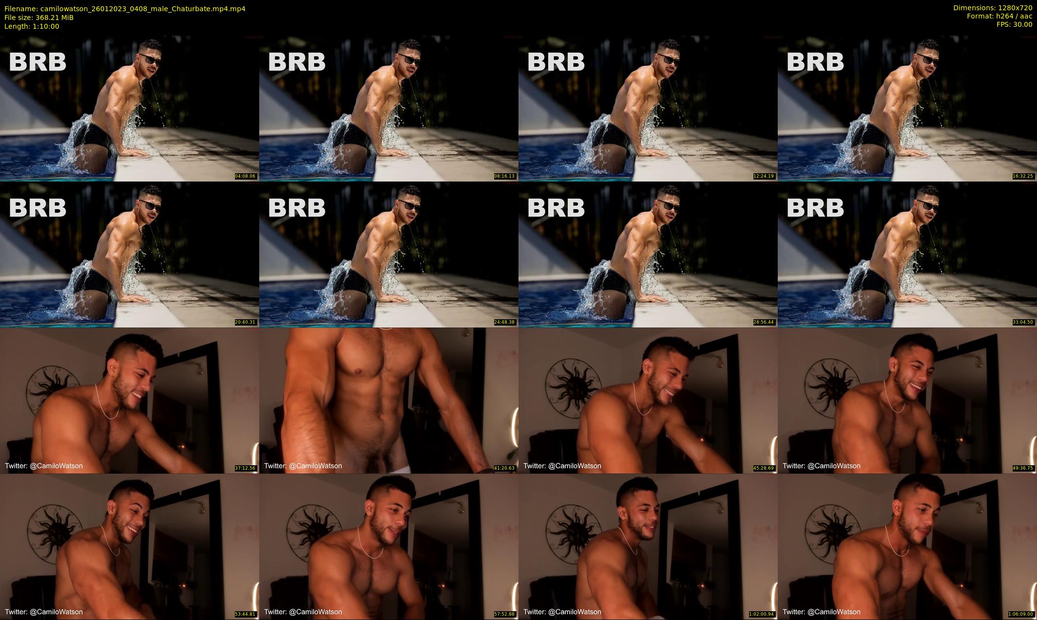 camilowatson — 70 minute Chaturbate male cam show recording, 720p, Jan 26, 2023