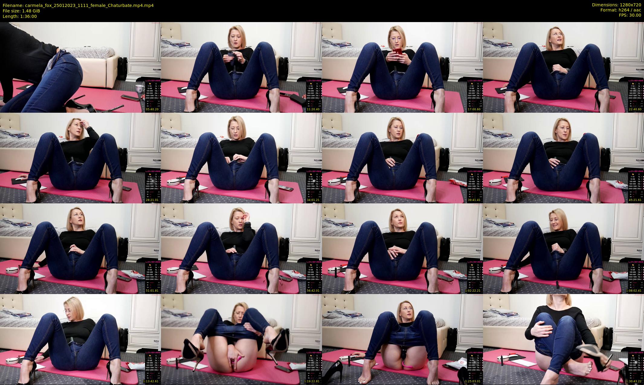 carmela_fox — 96 minute Chaturbate female cam show recording, 720p, Jan 25, 2023