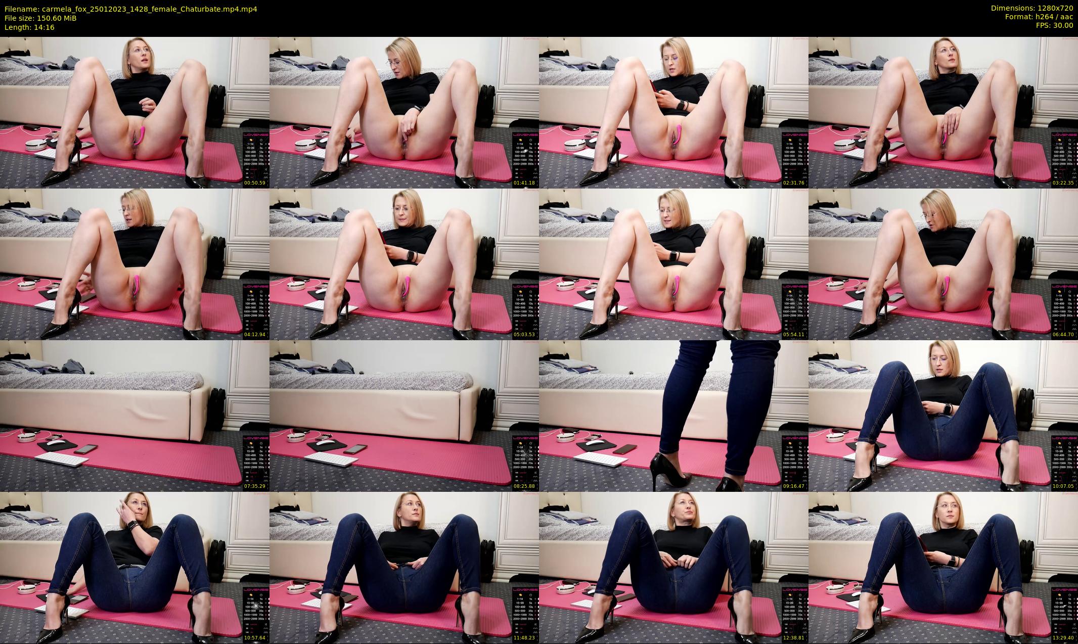 carmela_fox — 15 minute Chaturbate female cam show recording, 720p, Jan 25, 2023