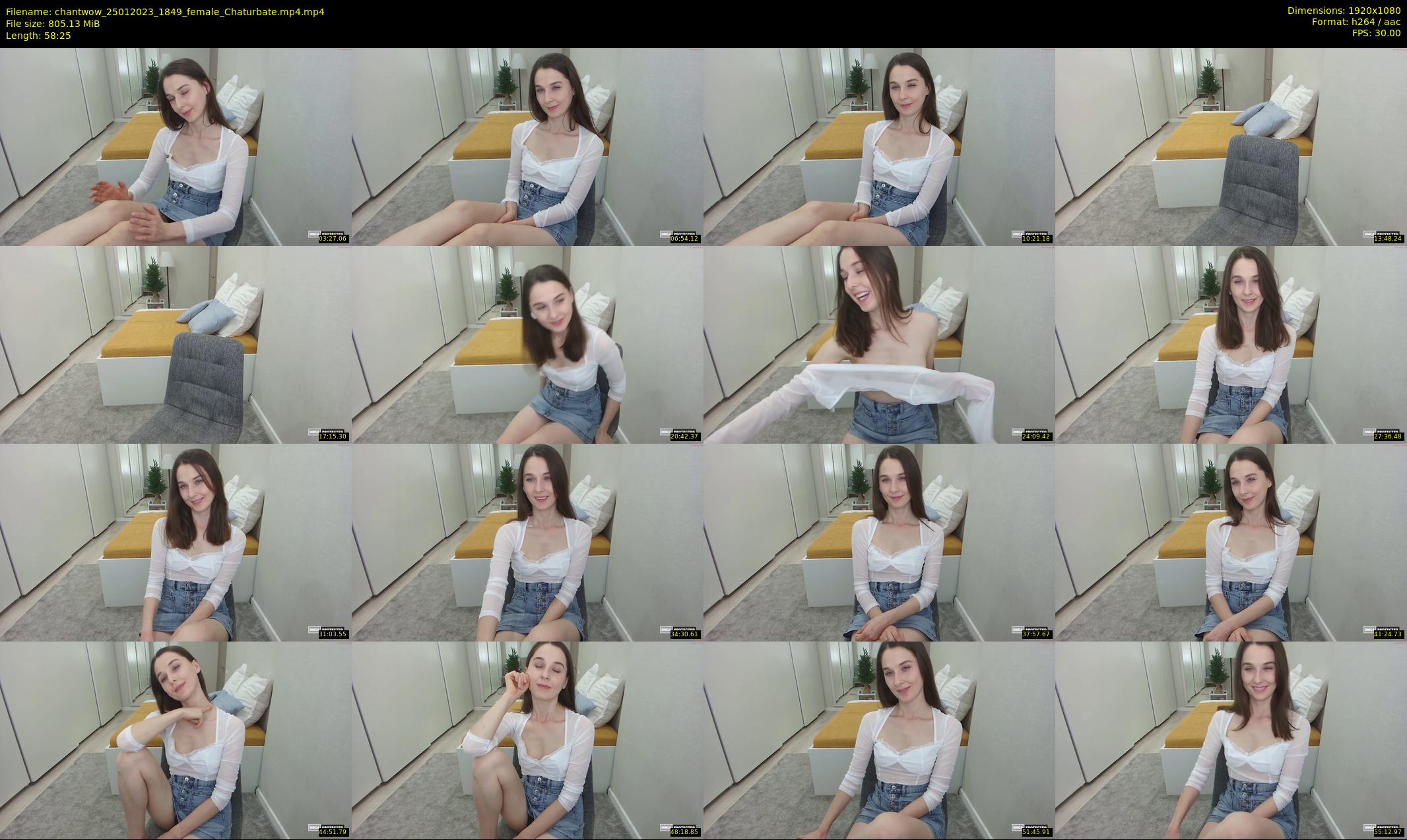 chantwow — 59 minute Chaturbate female cam show recording, 1080p, Jan 25, 2023