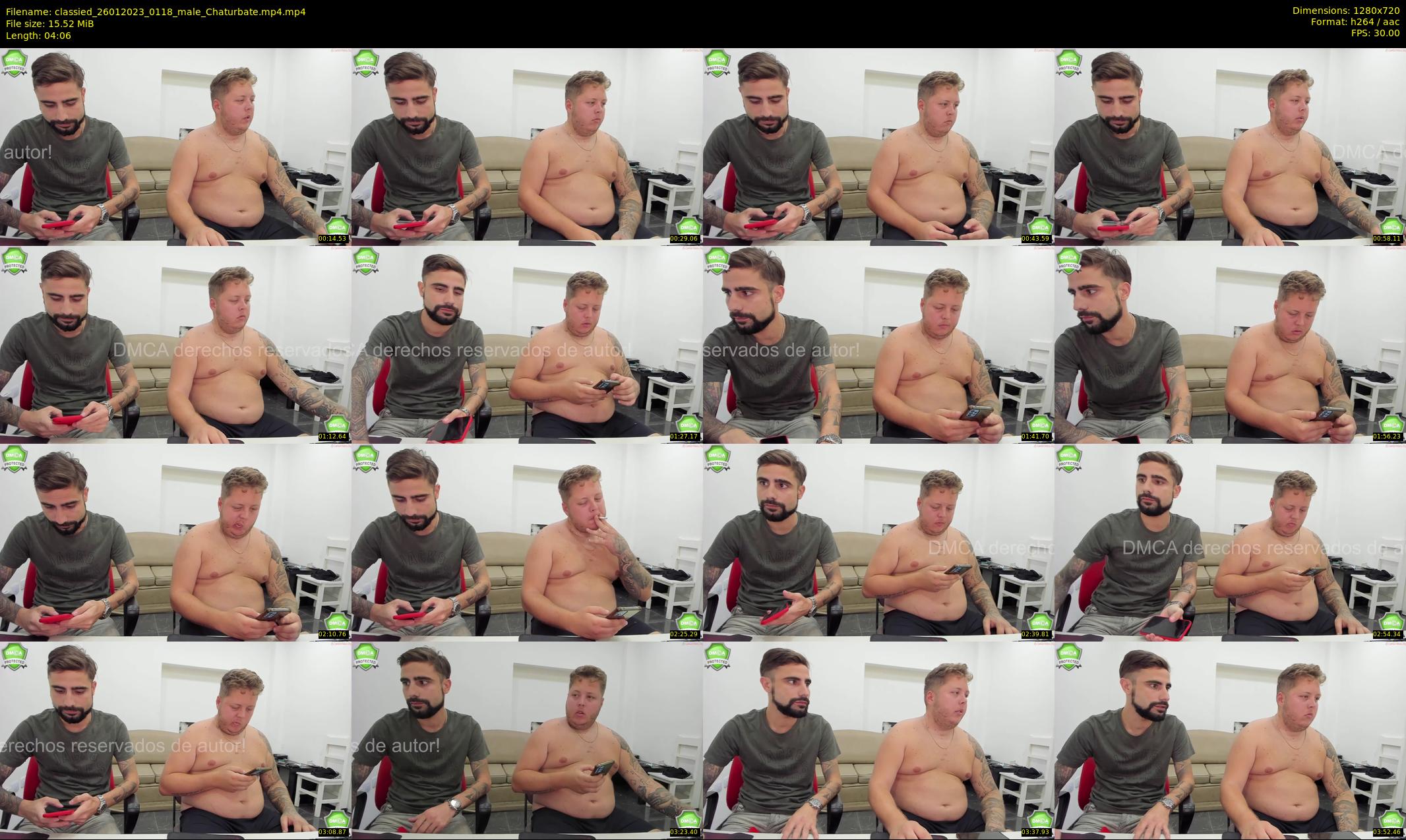 classied — 5 minute Chaturbate male cam show recording, 720p, Jan 26, 2023