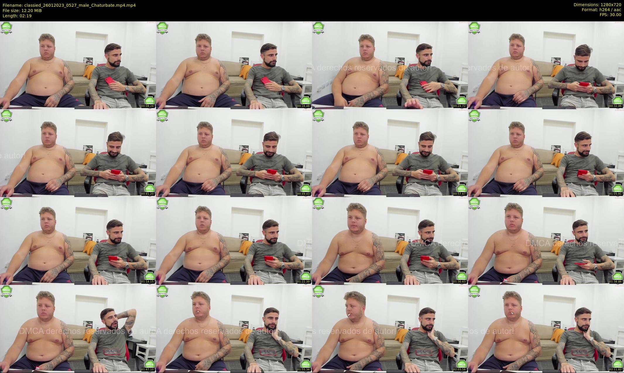 classied — 3 minute Chaturbate male cam show recording, 720p, Jan 26, 2023