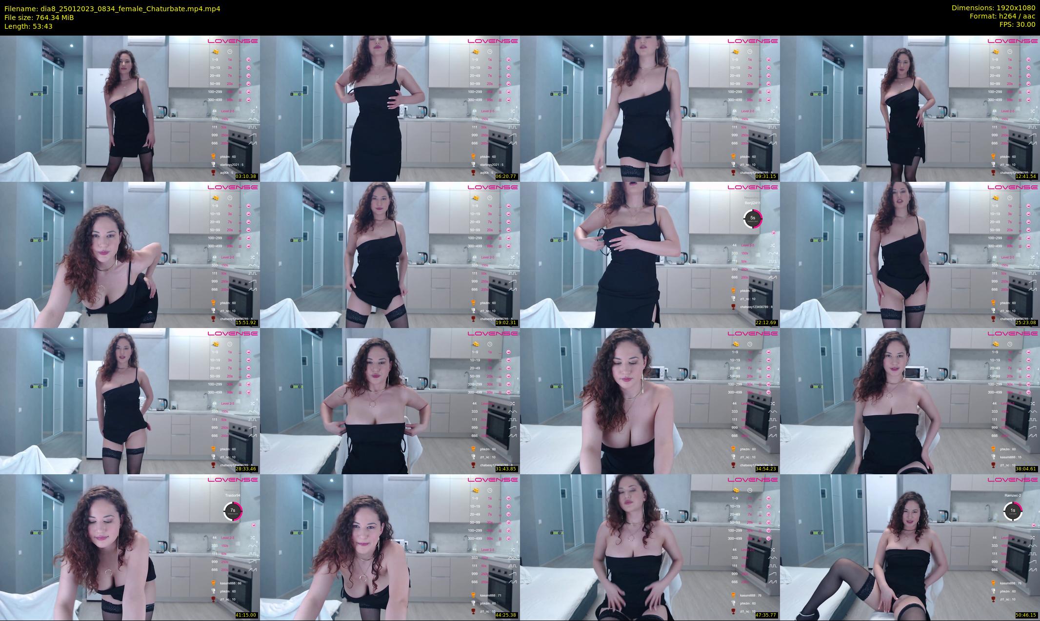 dia8 — 54 minute Chaturbate female cam show recording, 1080p, Jan 25, 2023