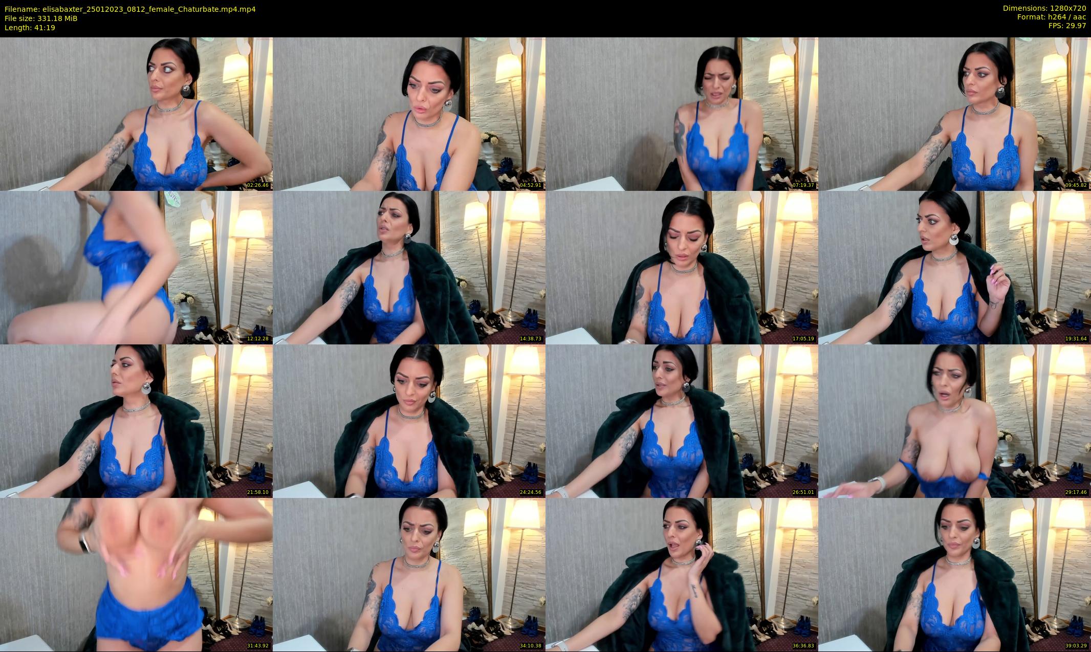 elisabaxter — 42 minute Chaturbate female cam show recording, 720p, Jan 25, 2023