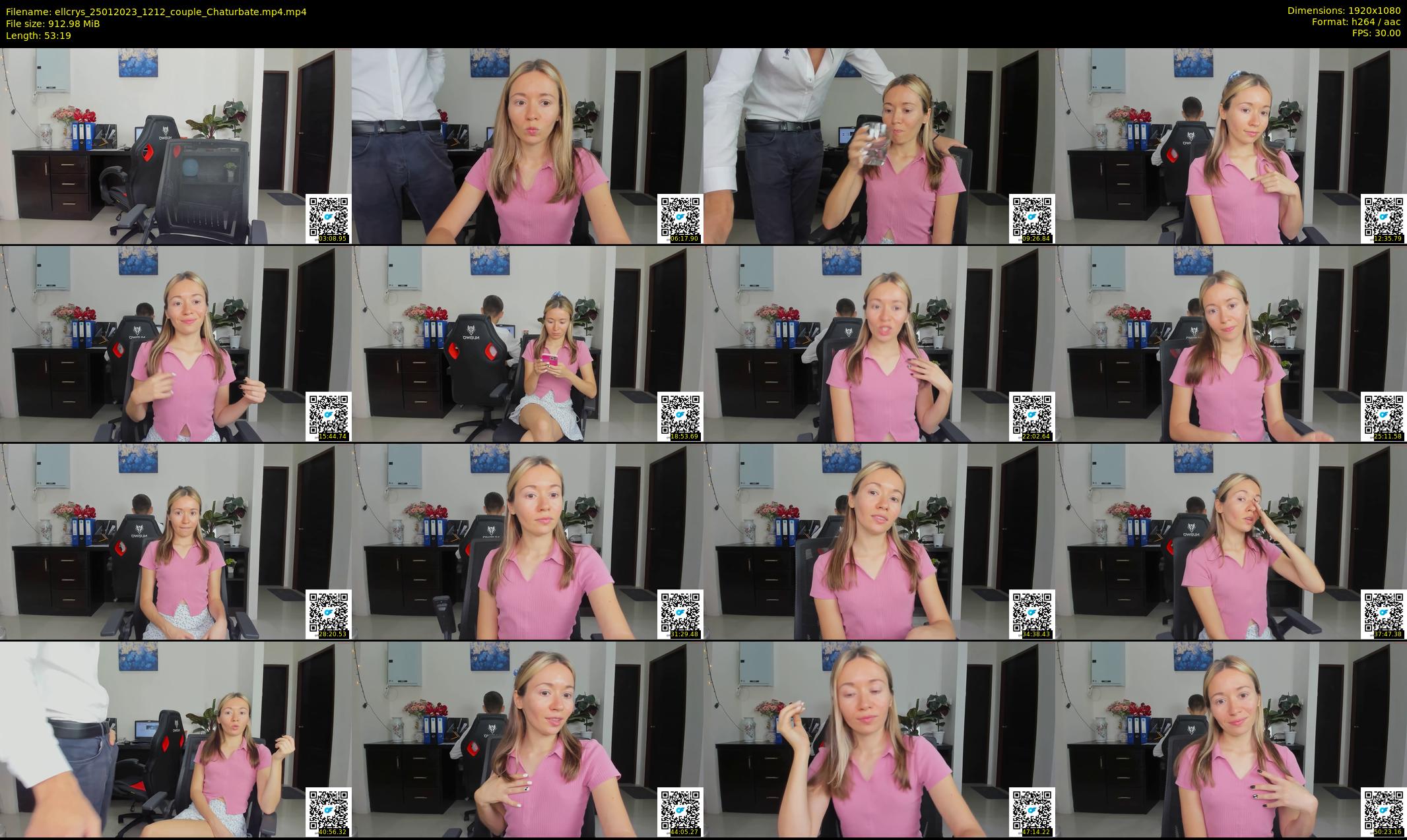 ellcrys — 54 minute Chaturbate couple cam show recording, 1080p, Jan 25, 2023