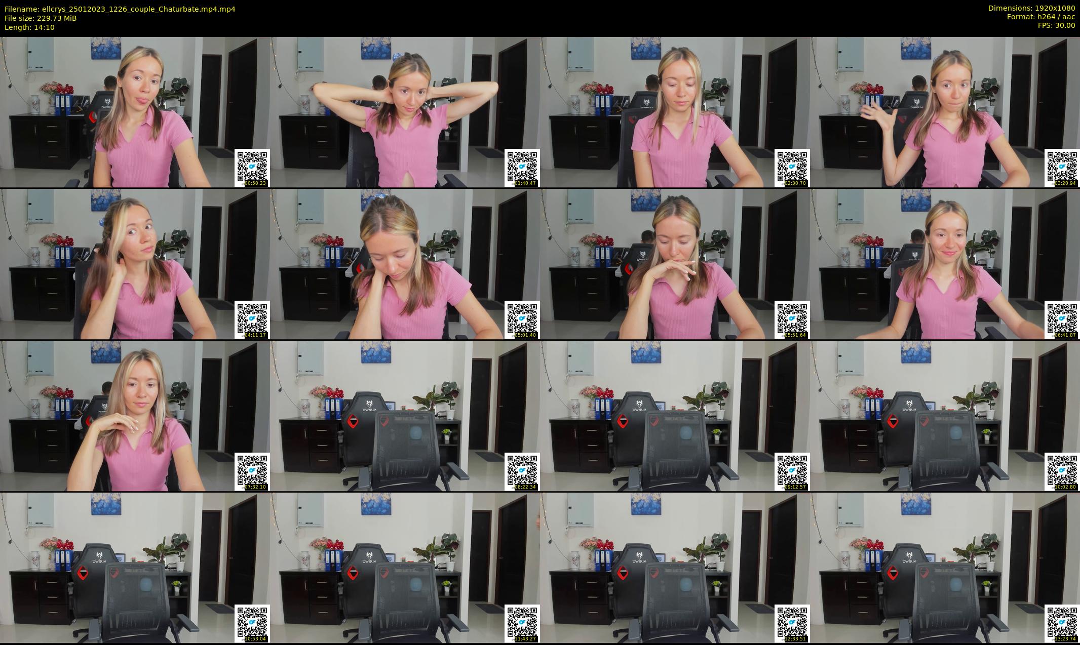 ellcrys — 15 minute Chaturbate couple cam show recording, 1080p, Jan 25, 2023