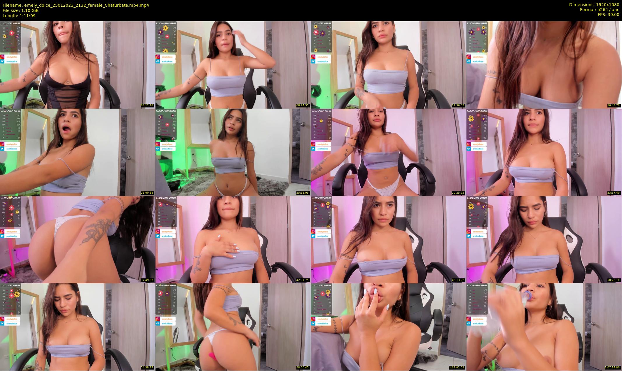 emely_dolce — 72 minute Chaturbate female cam show recording, 1080p, Jan 25, 2023