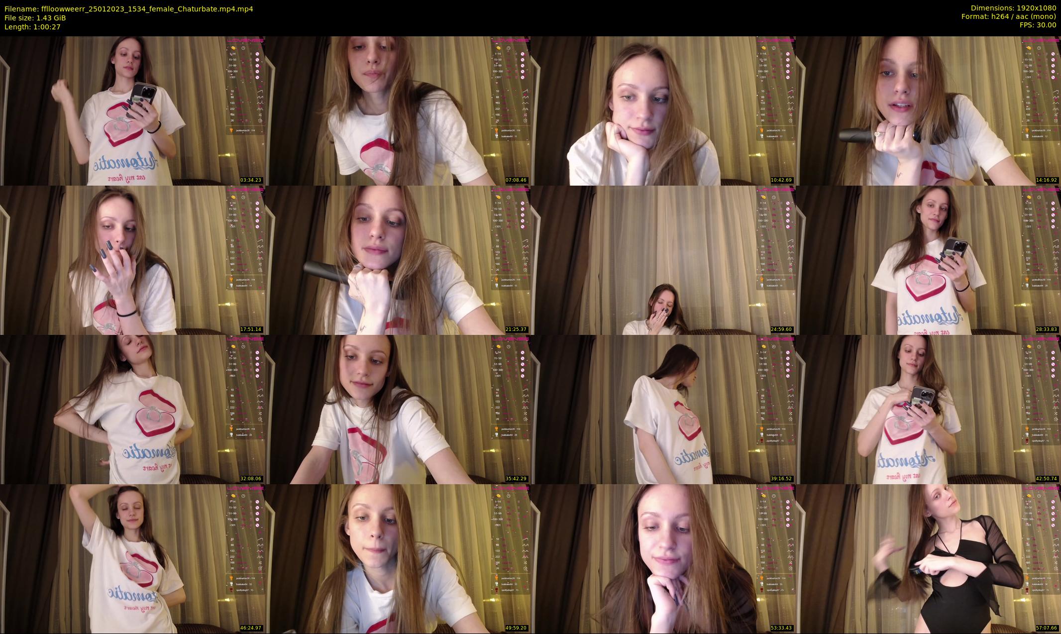 fflloowweerr — 61 minute Chaturbate couple cam show recording, 1080p, Jan 25, 2023