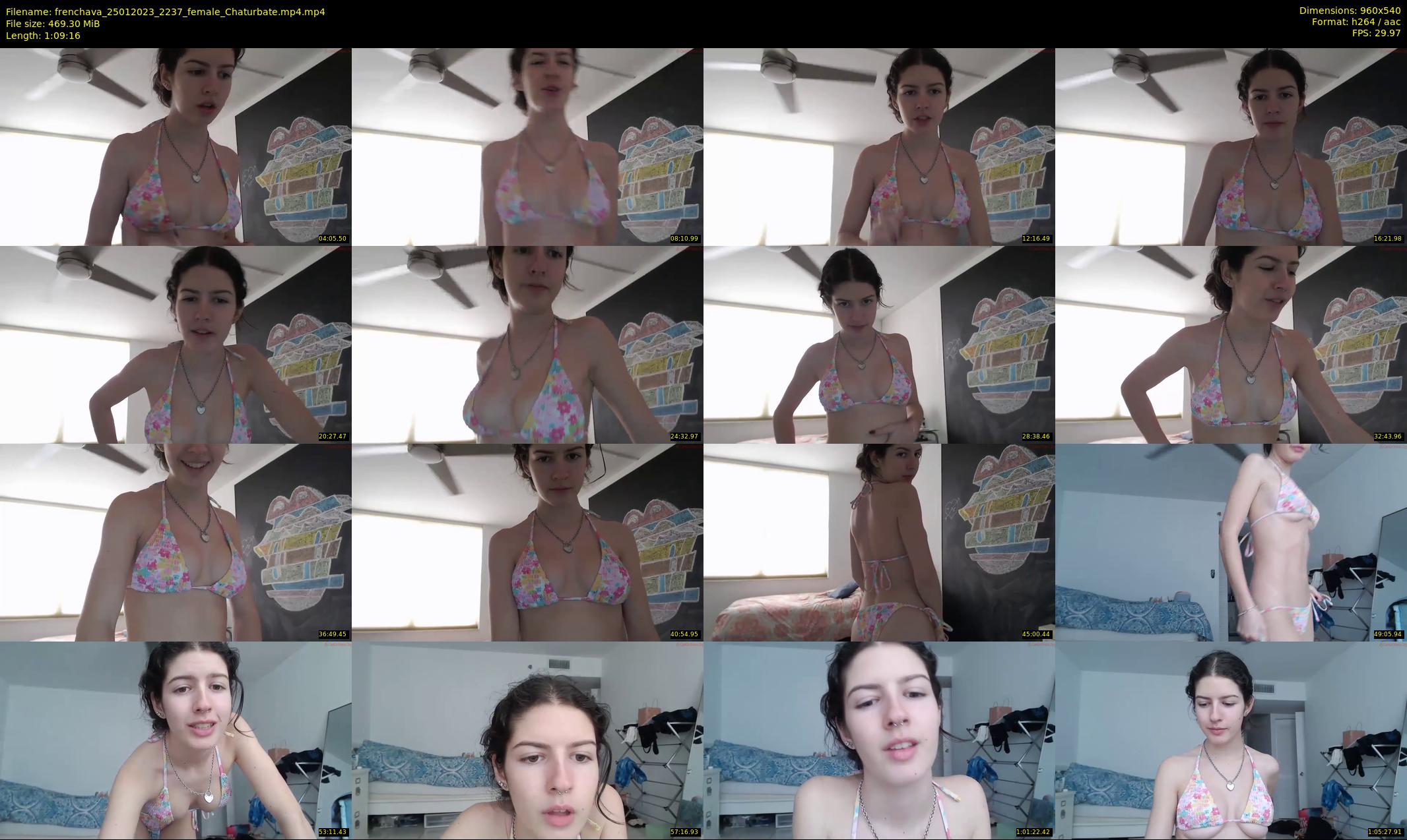 frenchava — 70 minute Chaturbate female cam show recording, 480p, Jan 25, 2023
