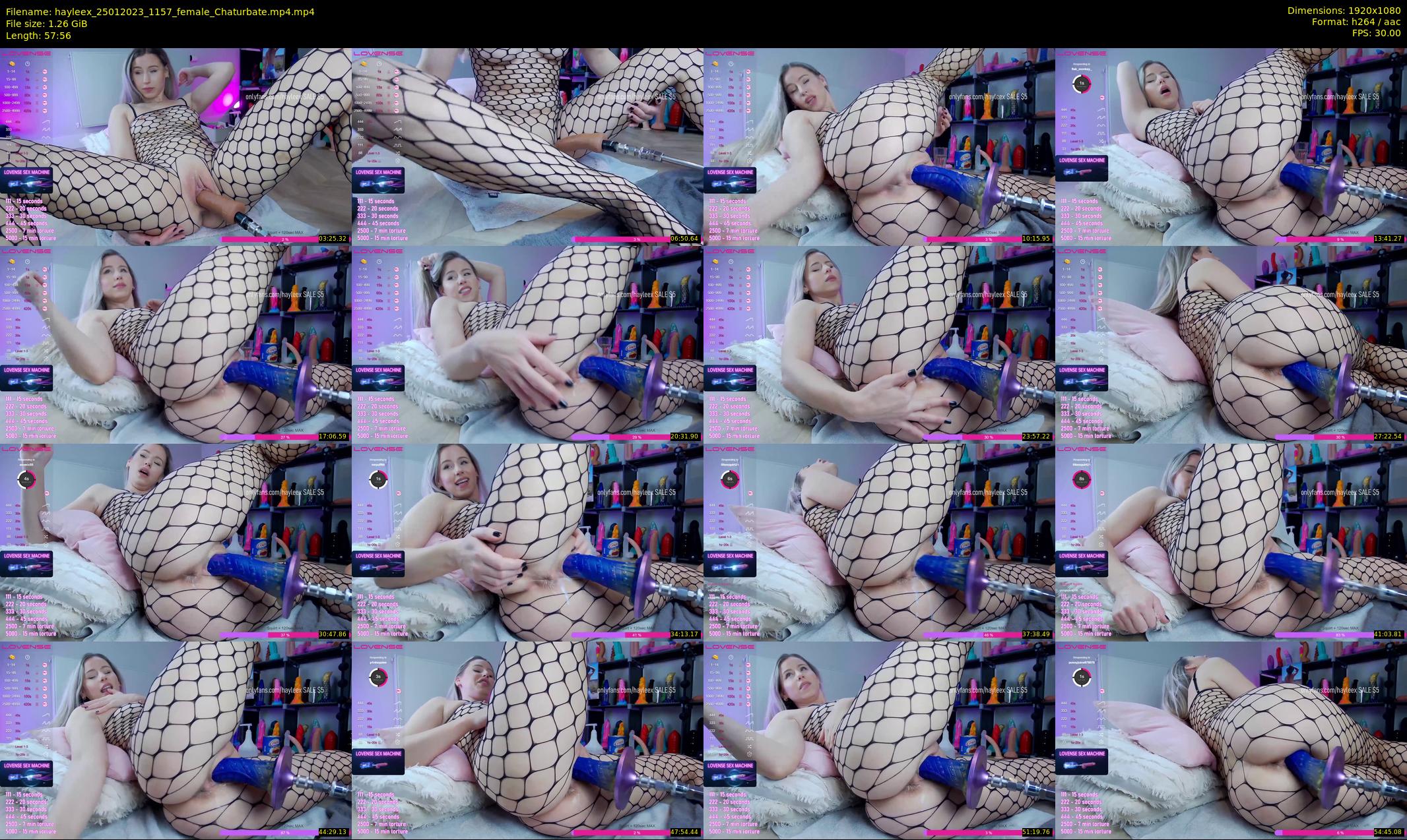 hayleex — 58 minute Chaturbate female cam show recording, 1080p, Jan 25, 2023