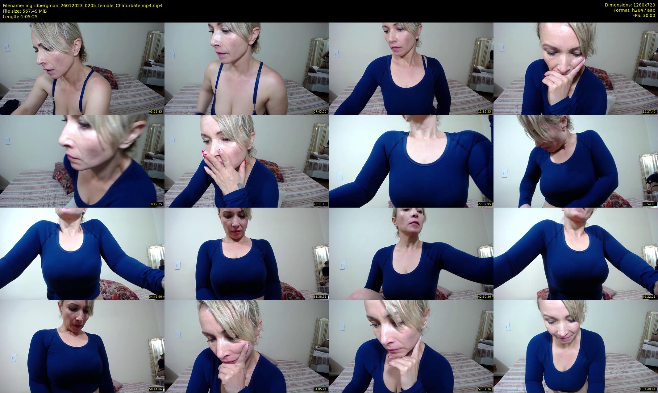 ingridbergman — 66 minute Chaturbate female cam show recording, 720p, Jan 26, 2023