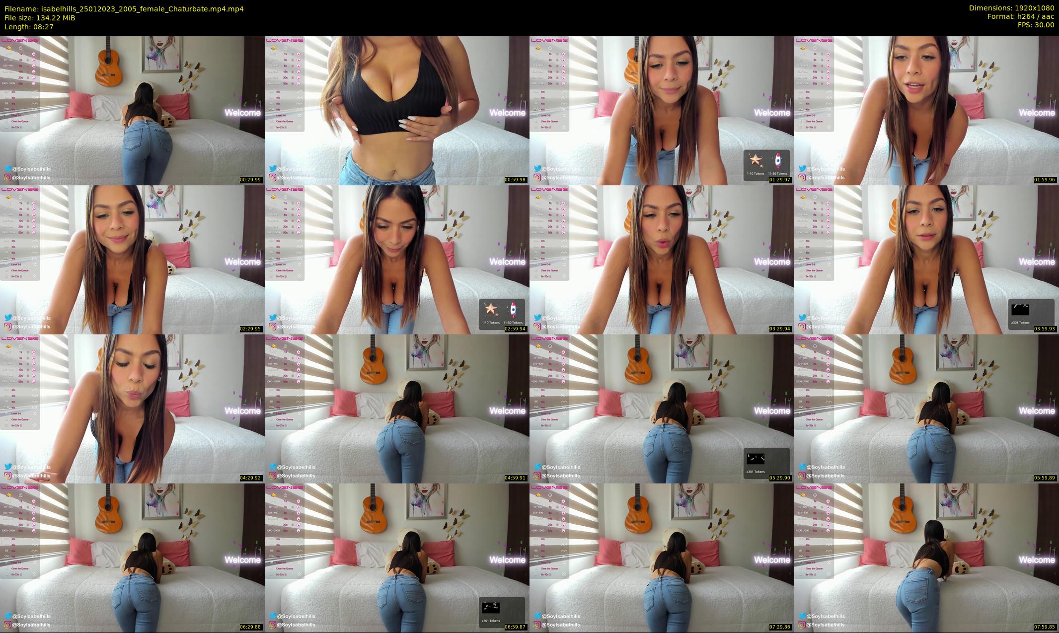 isabelhills — 9 minute Chaturbate female cam show recording, 1080p, Jan 25, 2023