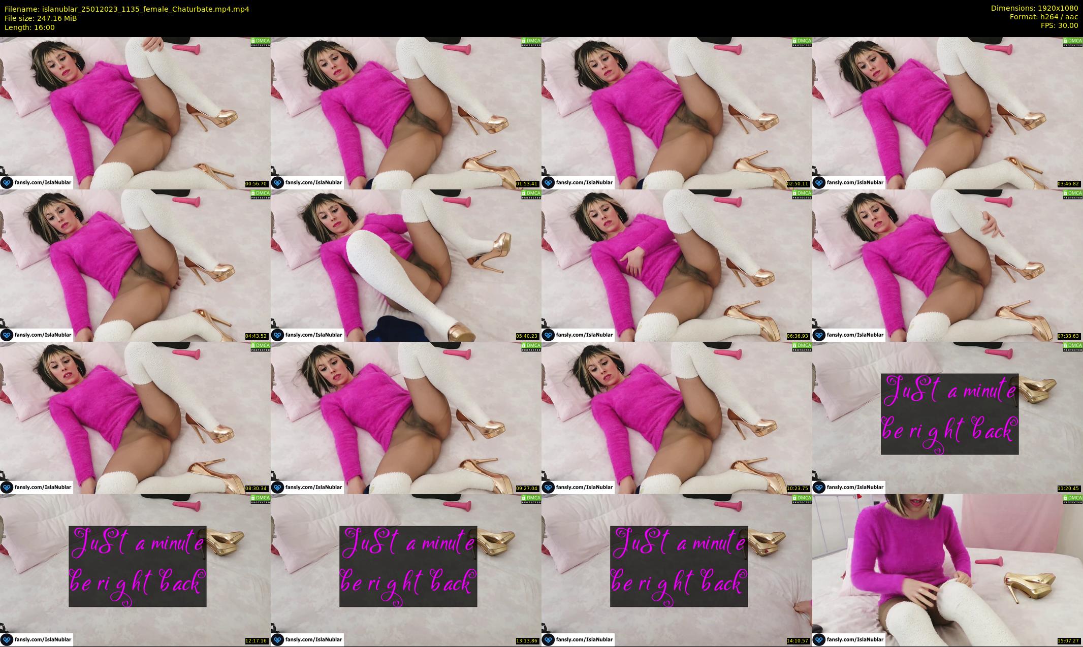 islanublar — 16 minute Chaturbate female cam show recording, 1080p, Jan 25, 2023