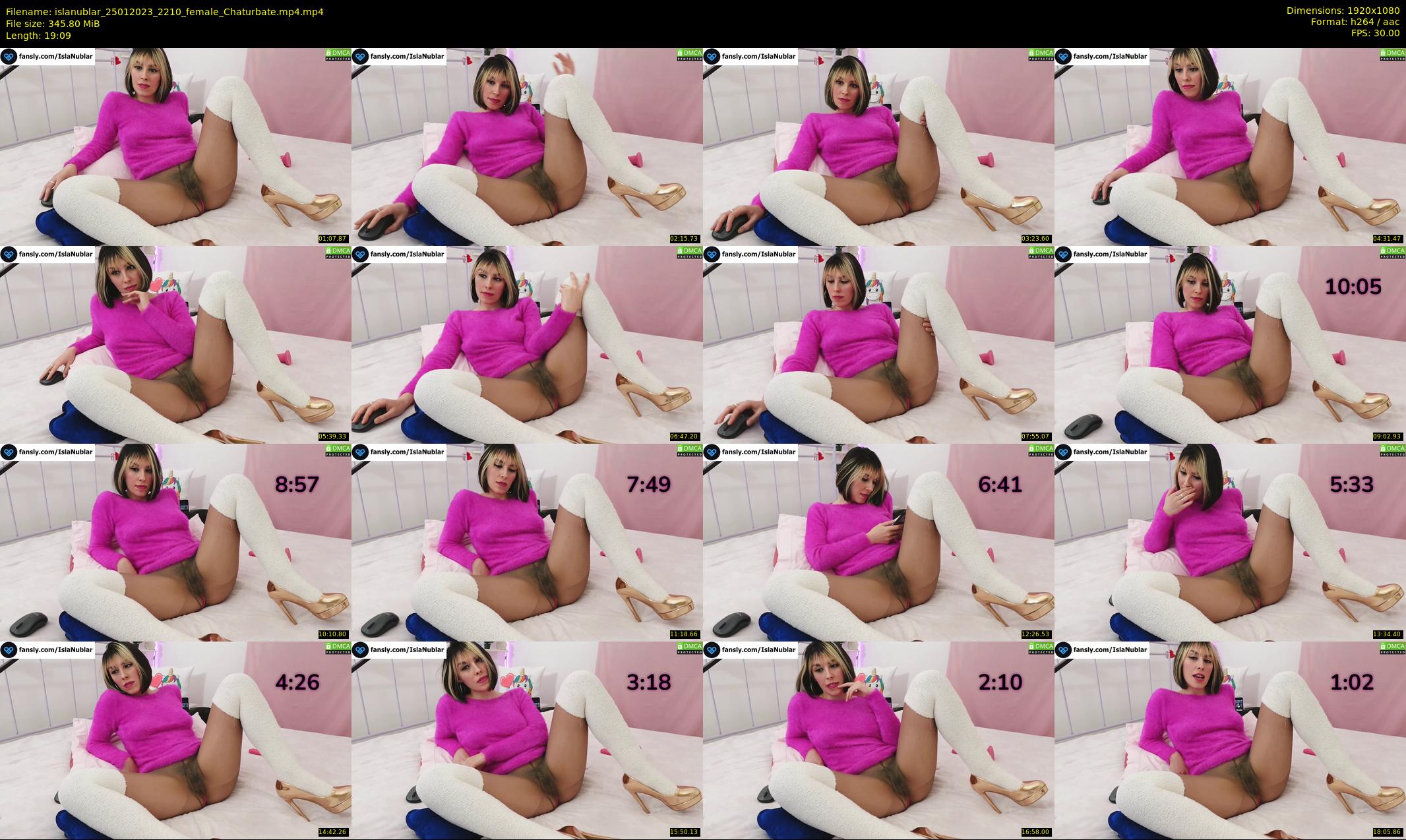 islanublar — 20 minute Chaturbate female cam show recording, 1080p, Jan 25, 2023