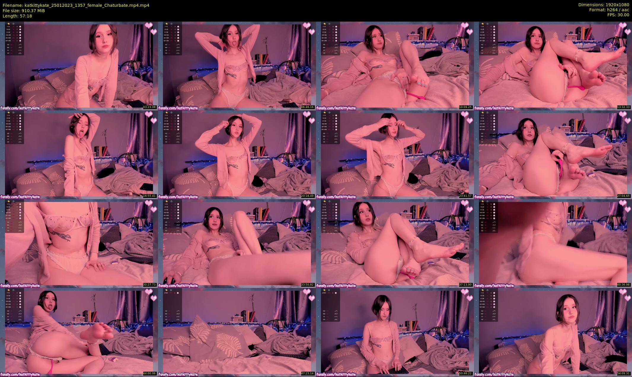 katkittykate — 58 minute Chaturbate female cam show recording, 1080p, Jan 25, 2023