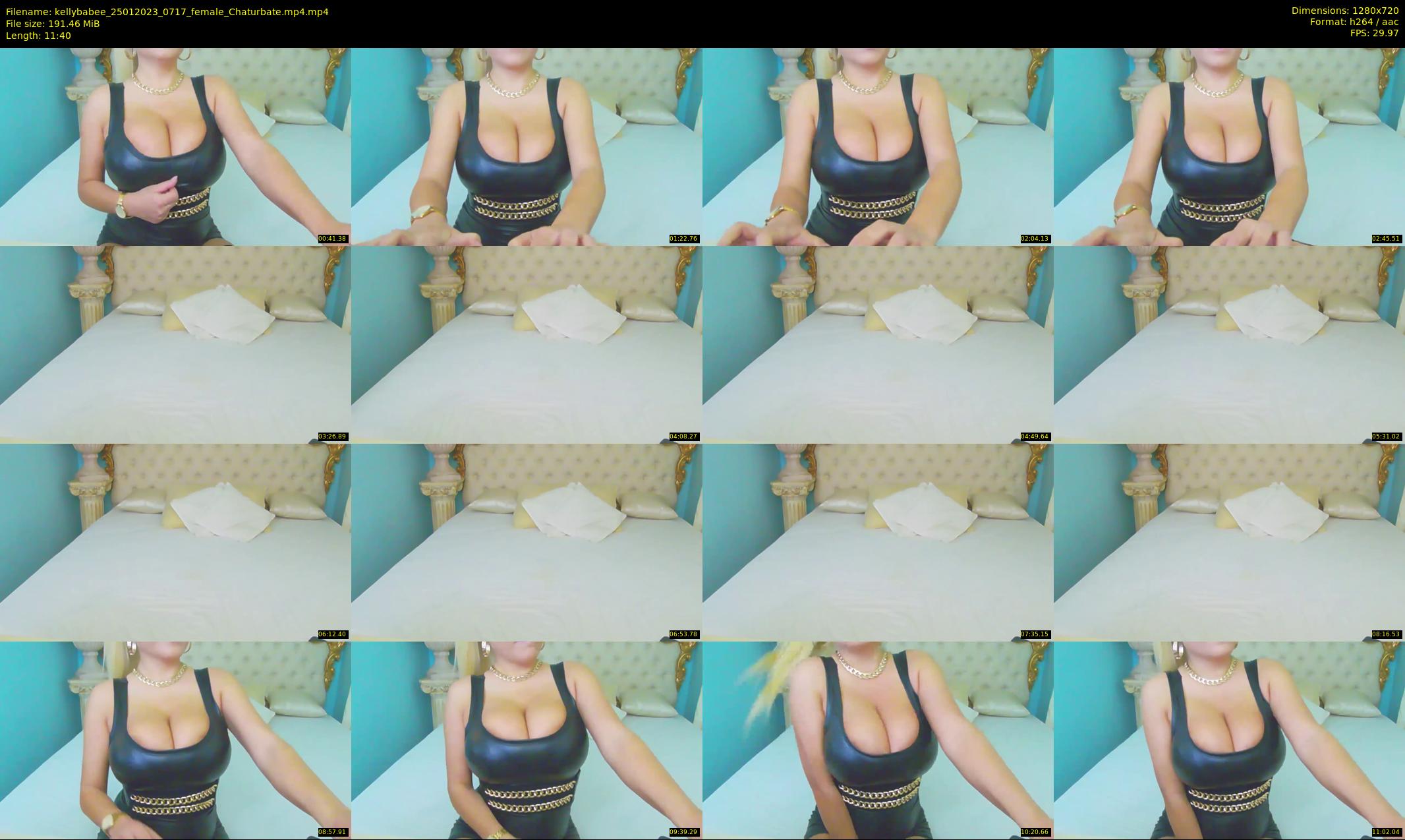 kellybabee — 12 minute Chaturbate female cam show recording, 720p, Jan 25, 2023