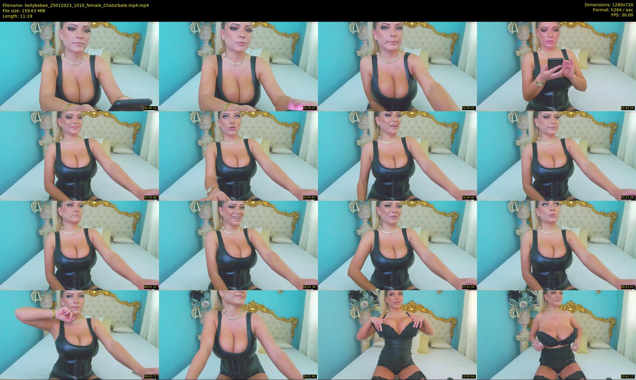 kellybabee — 12 minute Chaturbate female cam show recording, 720p, Jan 25, 2023
