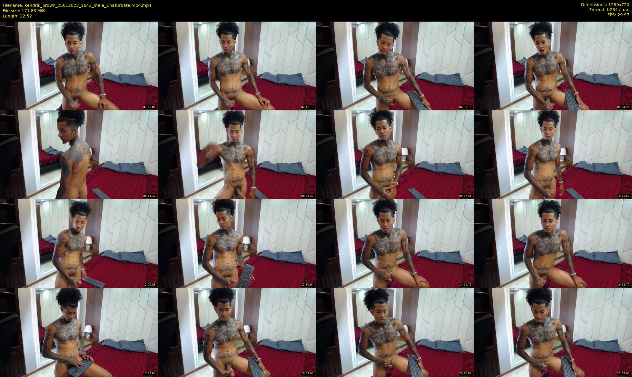 kendrik_brown — 23 minute Chaturbate male cam show recording, 720p, Jan 25, 2023
