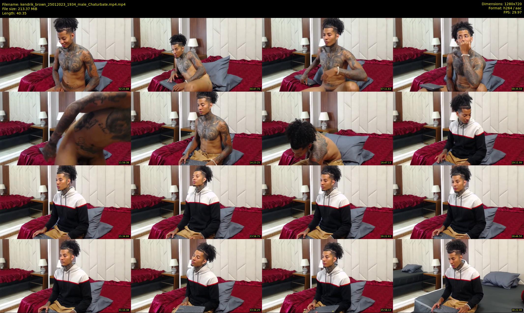 kendrik_brown — 41 minute Chaturbate male cam show recording, 720p, Jan 25, 2023