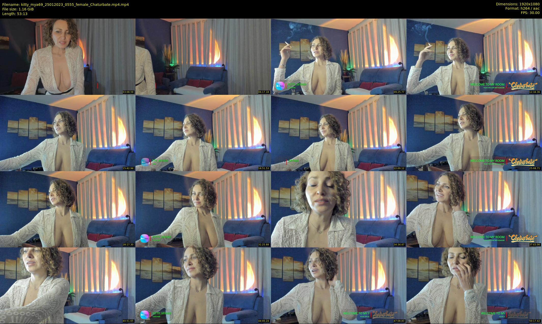 kitty_mya69 — 54 minute Chaturbate female cam show recording, 1080p, Jan 25, 2023