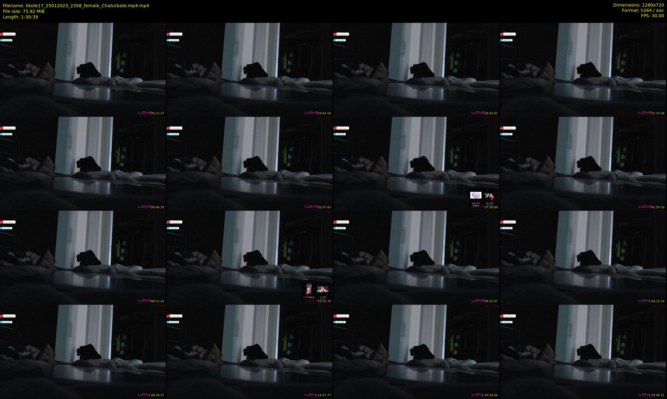 kkole17 — 91 minute Chaturbate female cam show recording, 720p, Jan 25, 2023