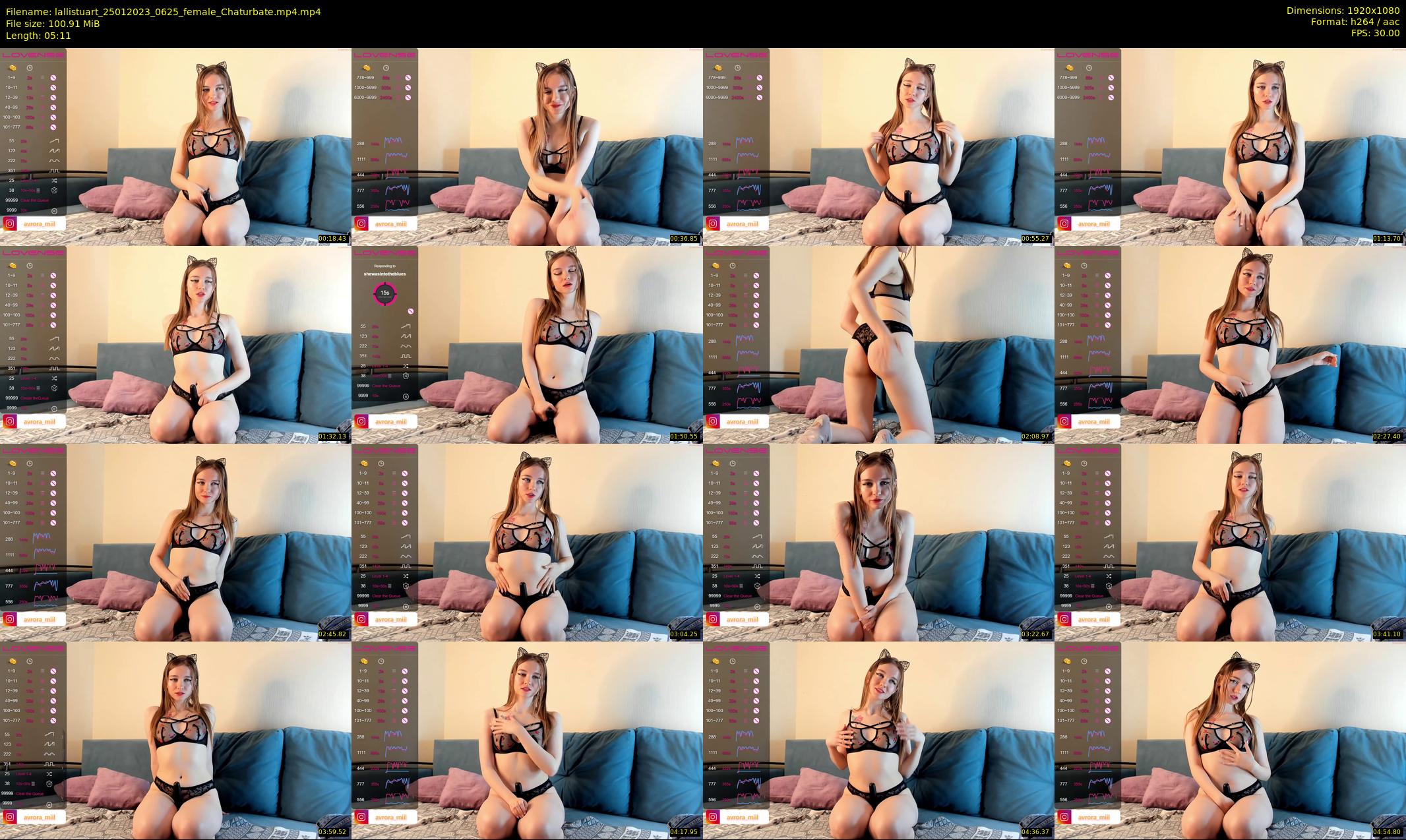 lallistuart — 6 minute Chaturbate female cam show recording, 1080p, Jan 25, 2023