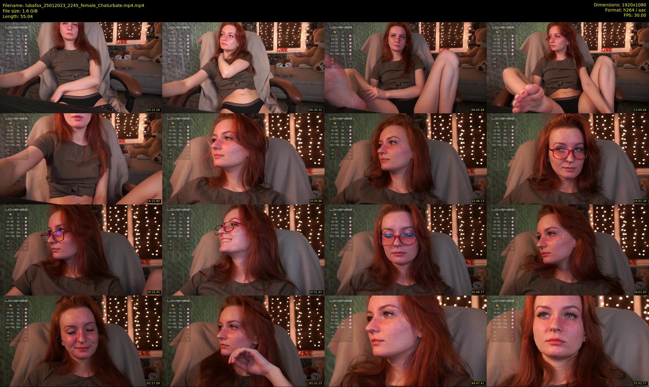 lubafox — 56 minute Chaturbate female cam show recording, 1080p, Jan 25, 2023