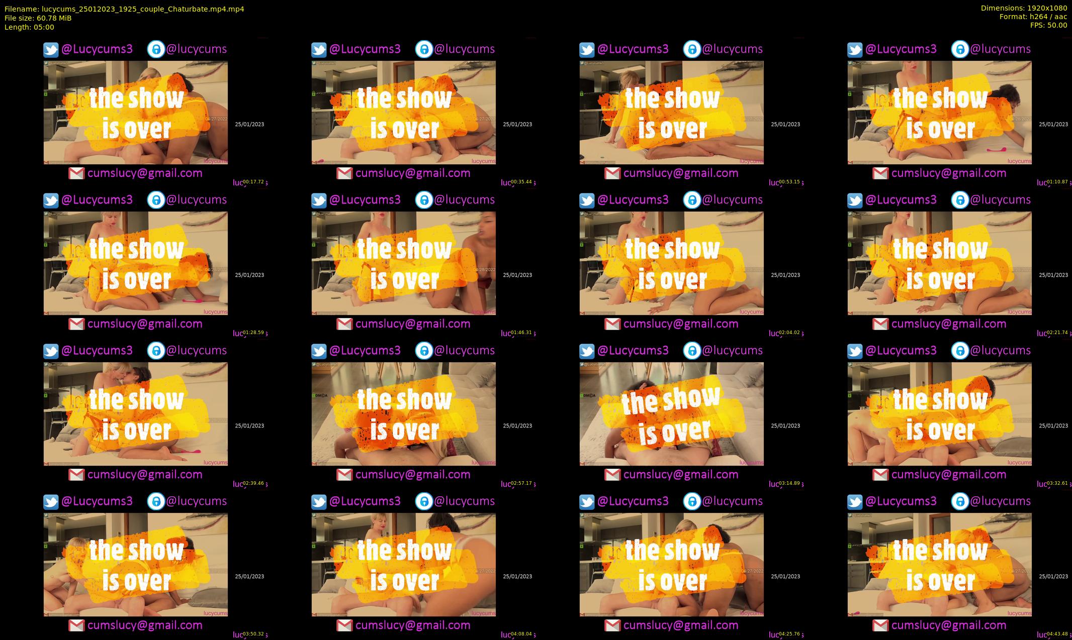 lucycums — 5 minute Chaturbate couple cam show recording, 1080p, Jan 25, 2023