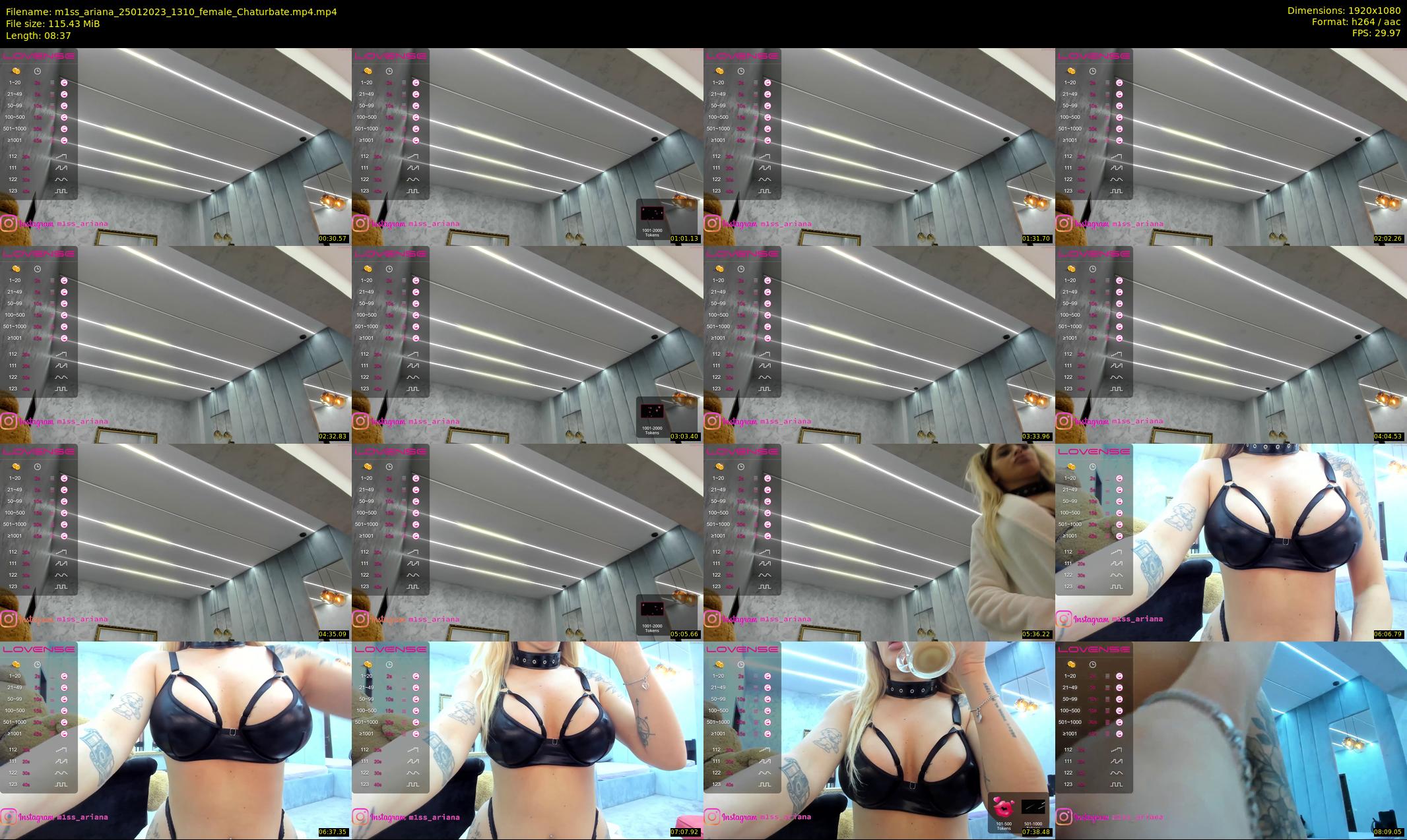 m1ss_ariana — 9 minute Chaturbate female cam show recording, 1080p, Jan 25, 2023