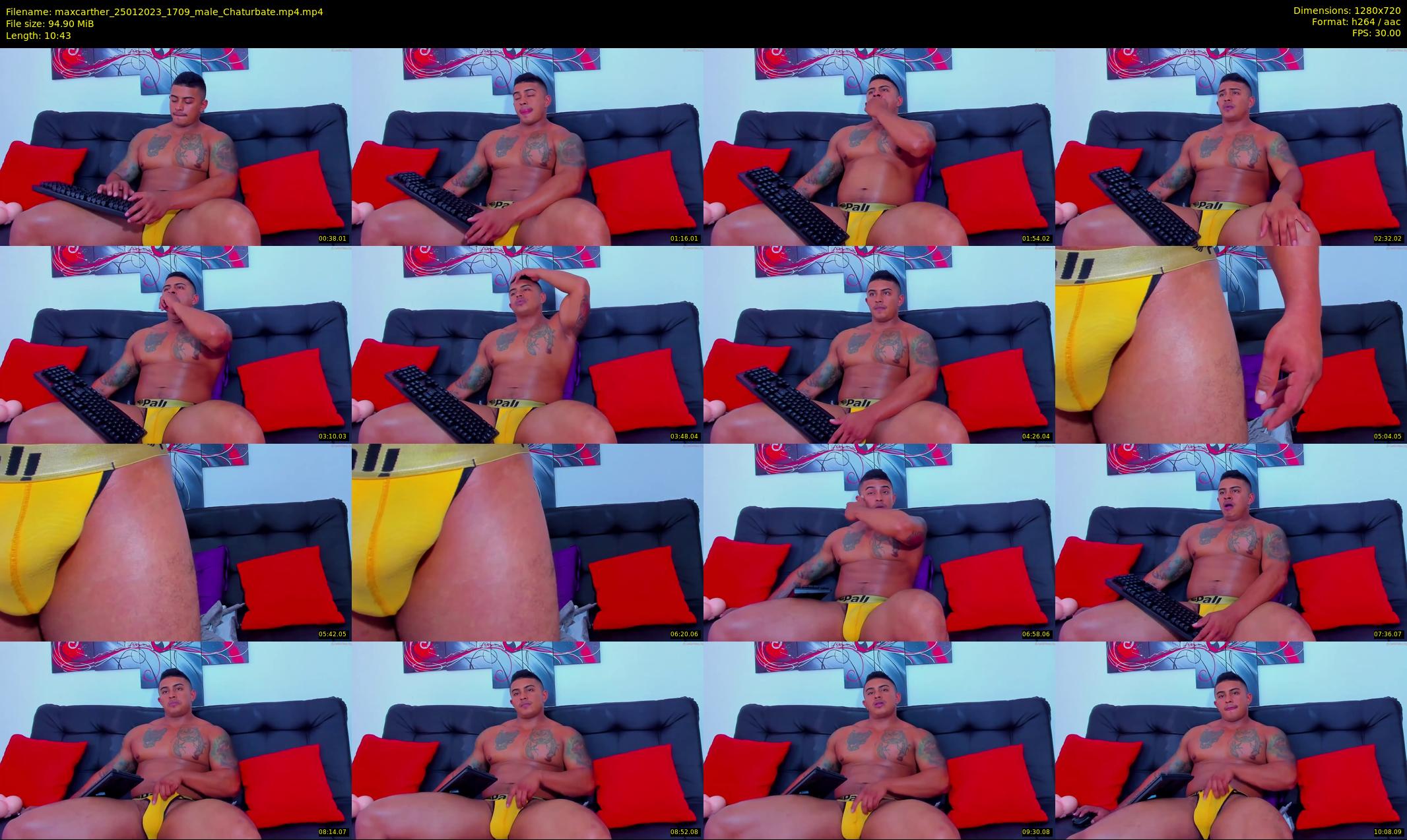 maxcarther — 11 minute Chaturbate male cam show recording, 720p, Jan 25, 2023