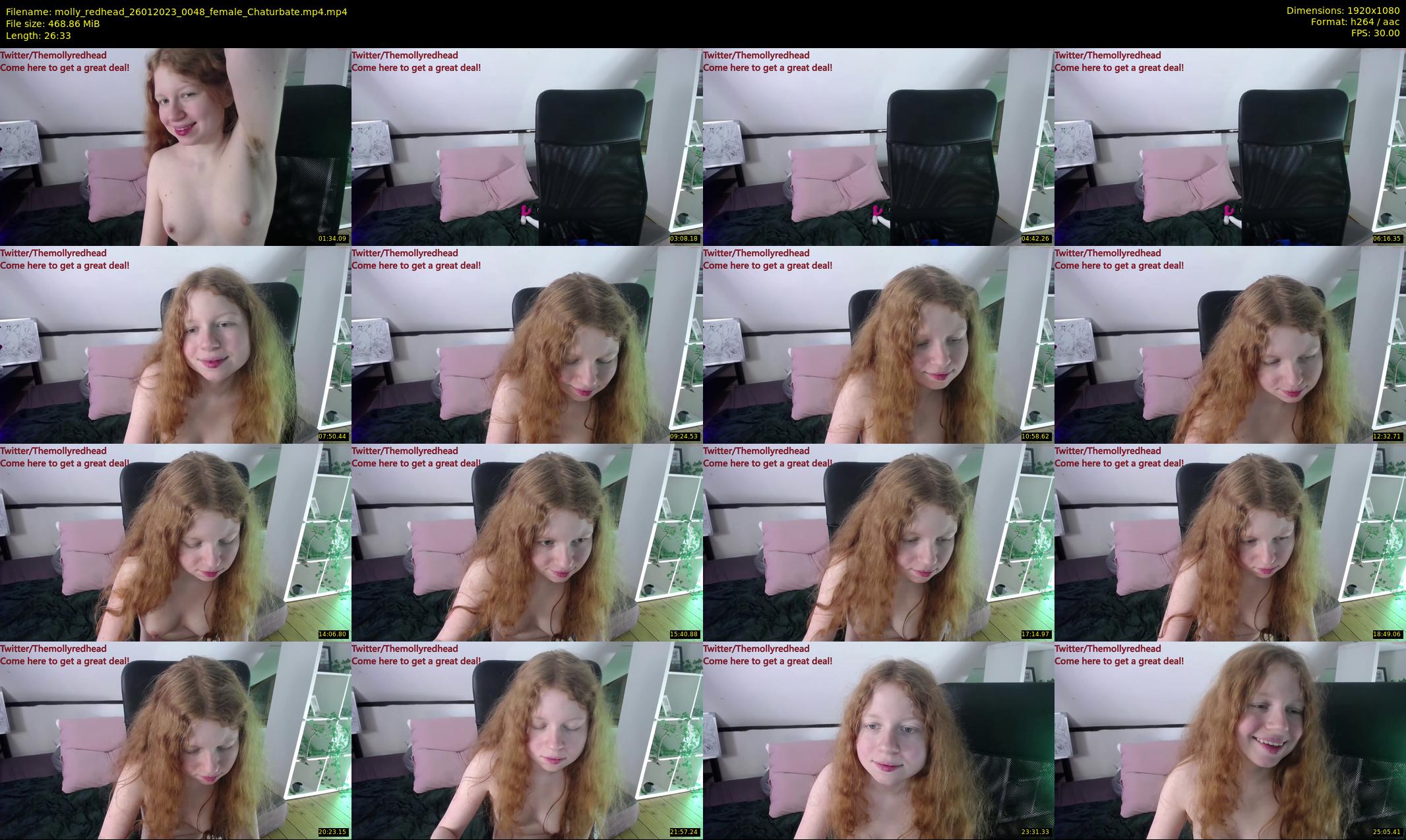 molly_redhead — 27 minute Chaturbate female cam show recording, 1080p, Jan 26, 2023