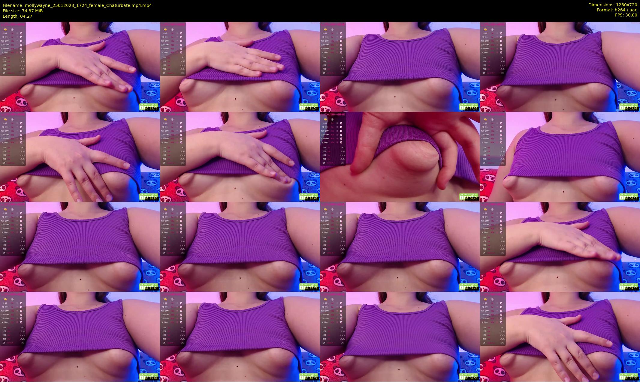 mollywayne — 5 minute Chaturbate female cam show recording, 720p, Jan 25, 2023