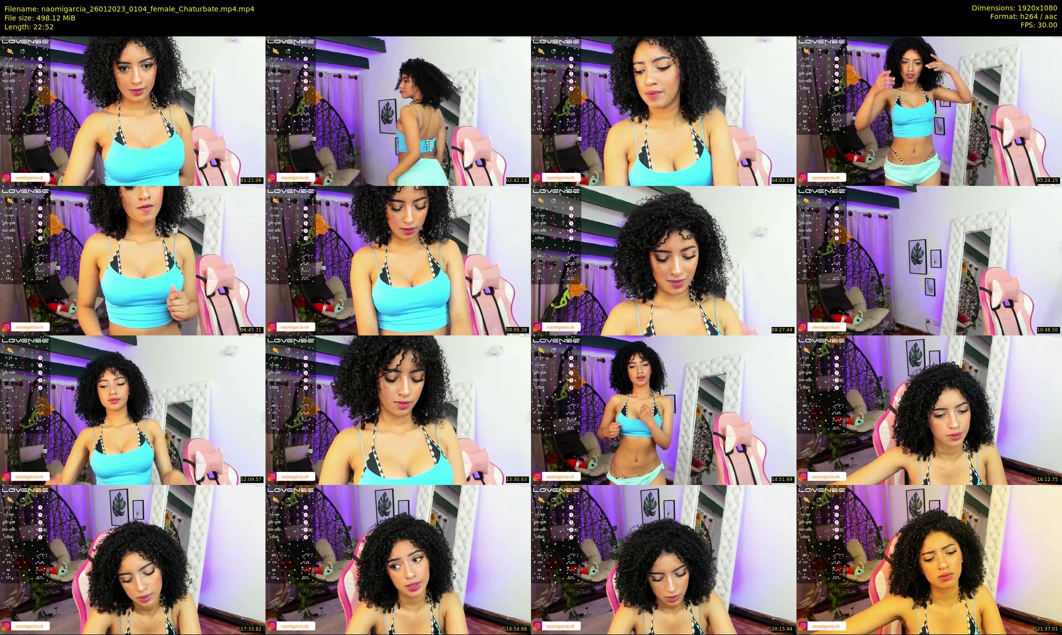 naomigarcia — 23 minute Chaturbate female cam show recording, 1080p, Jan 26, 2023