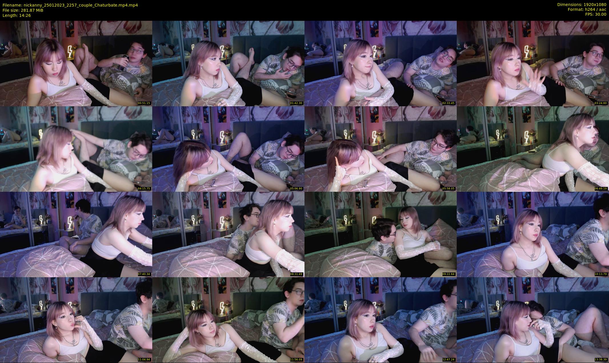 nickanny — 15 minute Chaturbate couple cam show recording, 1080p, Jan 25, 2023