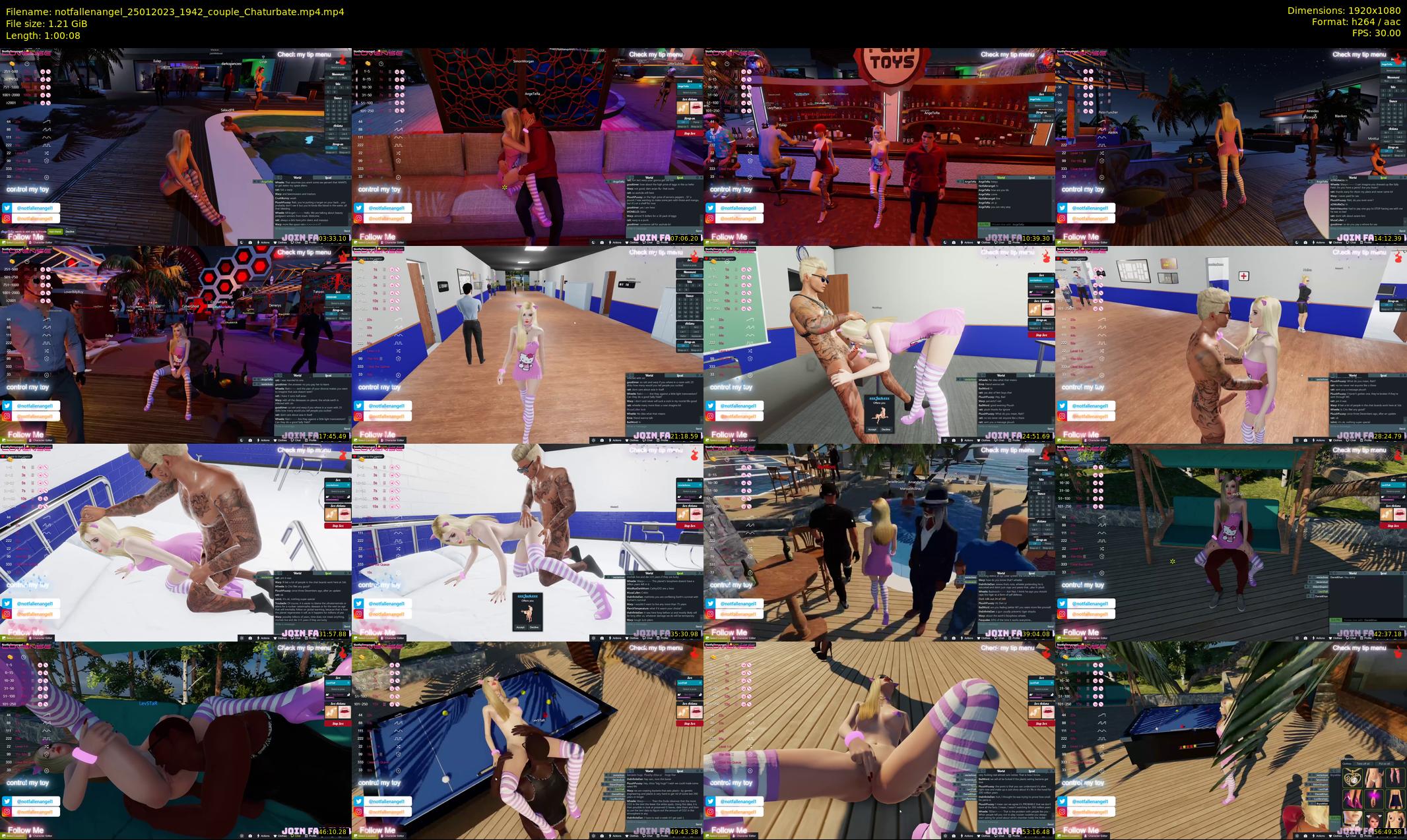notfallenangel — 61 minute Chaturbate couple cam show recording, 1080p, Jan 25, 2023
