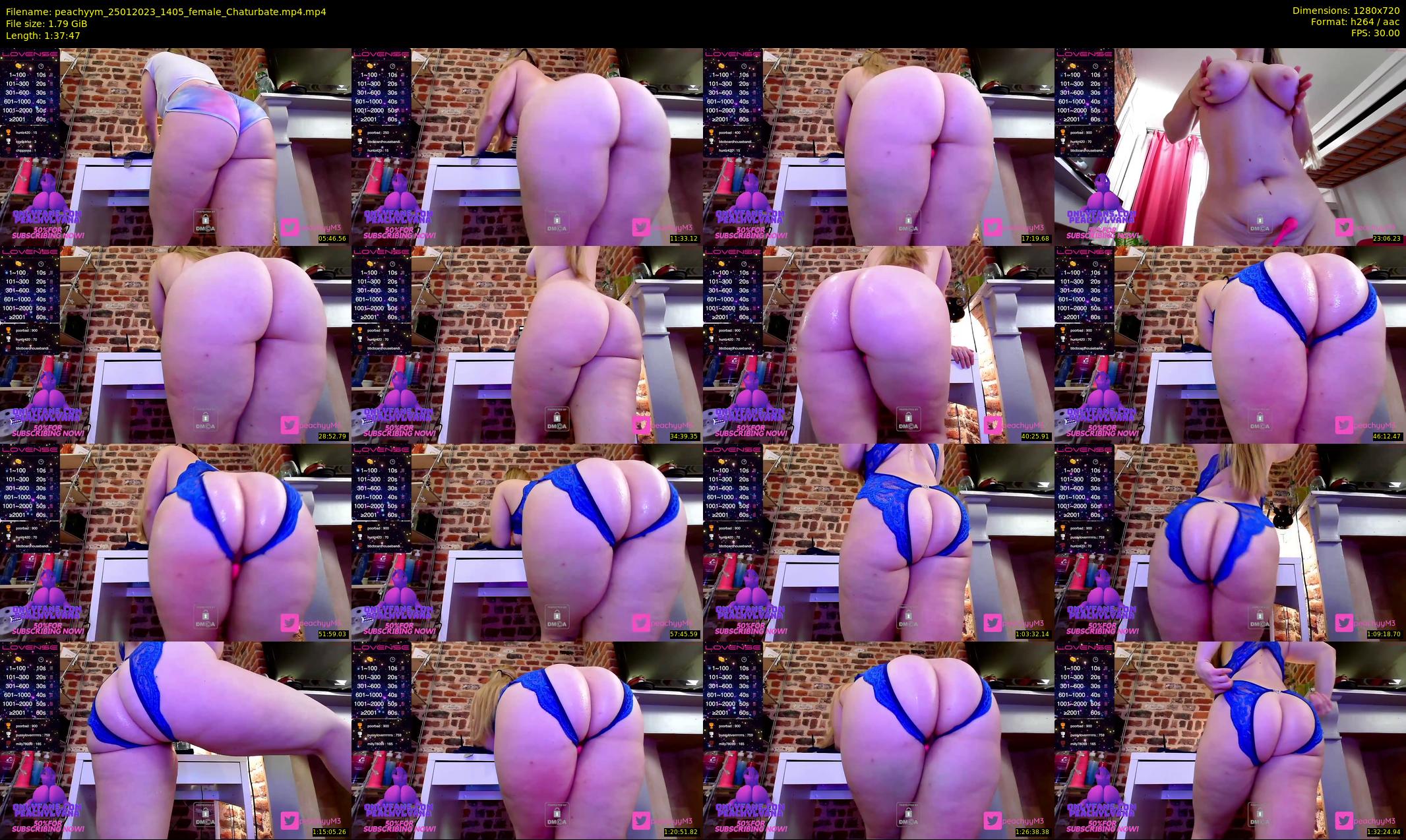 peachyym — 98 minute Chaturbate female cam show recording, 720p, Jan 25, 2023